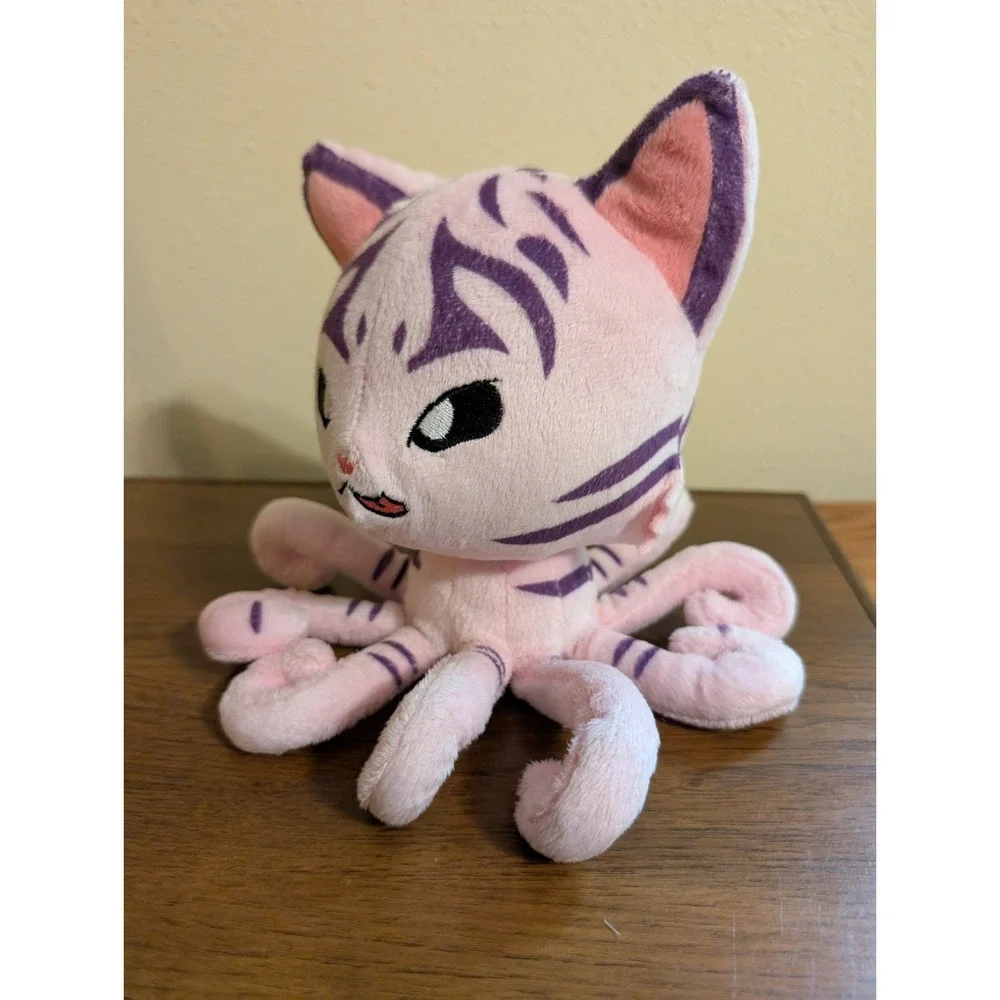 Tentacle Kitty The Huntress Plush 2017 Collectible Display Purple Pink Stripes